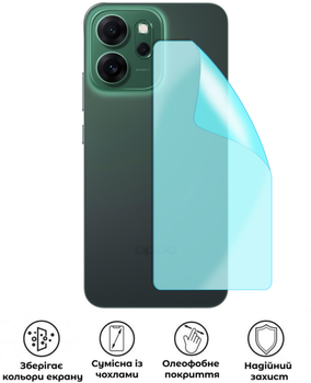 Захисна поліуретанова матова плівка Edge Armor на корпус смартфона Oppo Reno14 FS