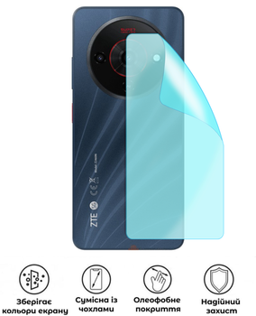 Защитная полиуретановая матовая пленка Simple Armor на корпус смартфона ZTE Blade A76