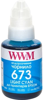 Краска для принтера чернила водорастворимые Чорнило WWM E673LC for Epson L800 140g Light Cyan