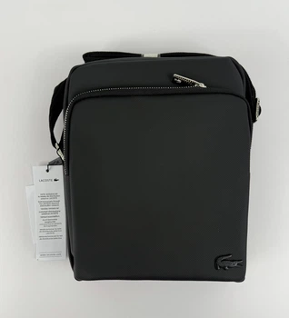 Сумка lacoste через плече крос-боді чорний/ 0966