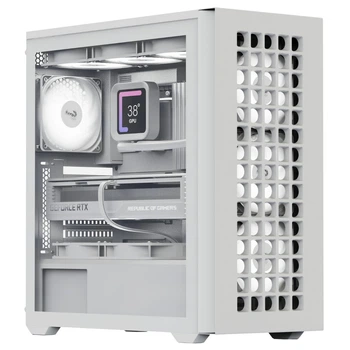 Корпус AeroCool D502A-G-WT-v1 (ACCM-DS02043.21) White без БП