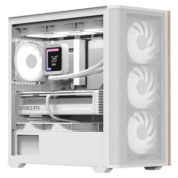 Корпус AeroCool D301A-G-WT-v2 (ACCS-DS03043.21) White без БП