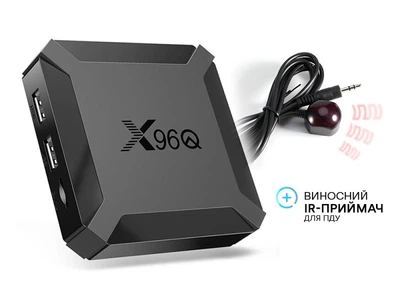 Медіаплеєр X96Q 2/16 Gb + Виносний IR-приймач для пульта