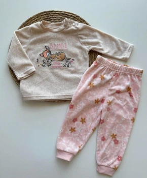 Пижама детская Primark 92 см флисовая с Bambi