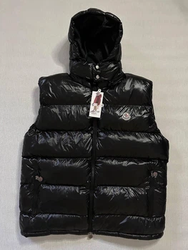 Жилетка Moncler зі зйомним капюшоном з NFC чіпом 770165 M чорний