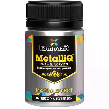 Емаль акрилова METALLIQ KOMPOZIT Платина 70 г