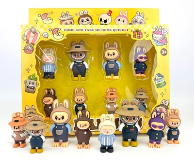 Набор силиконовых фигурок Лабубу “POP MART The Monsters LABUBU” 8 шт. (9527-4А)