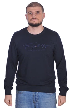 Свитшот с вышивкой Tommy Hilfiger 24-24K-6010 M тёмно-синий