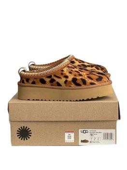 Жіночі уггі Тазз Сліппер Ультра Міні Платформа Леопардові UGG Tazz Platform Leopard Print (39, горчічний)