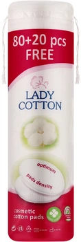 Ватні диски косметичні Lady Cotton 80+20 шт
