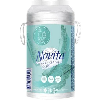 Ватные косметические диски Novita Delicate 50 шт