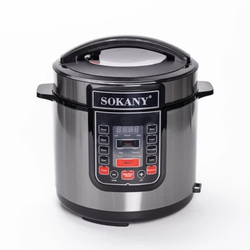 Мультиварка 7 л 1000 Вт для кухни антипригарное покрытие серебристый Sokany PS-4954