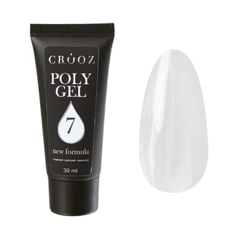 Полигель Crooz Polygel New Formula 07 молочно-белый 30 мл