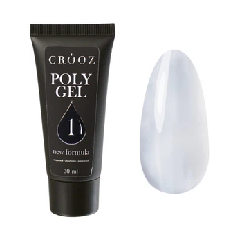 Полигель Crooz Polygel New Formula 01 прозрачный 30 мл