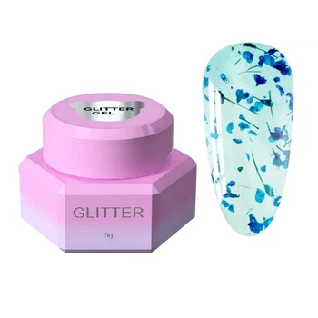 Гель для дизайна You Are Cute Glitter Gel 12 с сухоцветами 5 мл