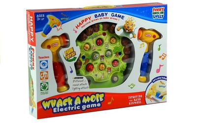 Gra zręcznościowa LEAN Toys Uderzanie bobrów młoteczkiem 3382 (5905515350488)