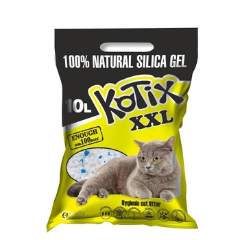 Наполнитель гигиенический силикагелевый KOTIX для кошачьего туалета 10л