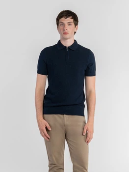 Поло чоловіче сине бавовняне Arber Polo knit MSS NAVT-123 XXL зріст 5 синій (M09.54.09.521)