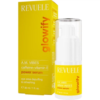 Сыворотка с кофеином и витамином Е A.M. Vibes Glowify Revuele 30 мл 5061076240344