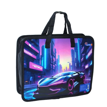 Папка пластикова з ручками "Car neon",S2025_08