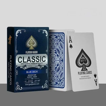 Карты Игральные 54 Карт Index Стандартная Колода Синие Classic Blue Chips
