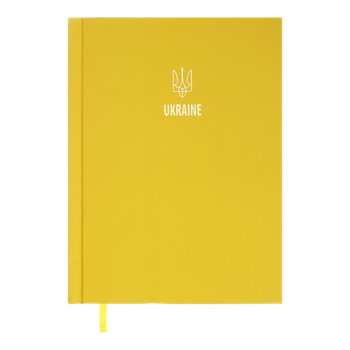 Щоденник датований 2026 BUROMAX А5 PATRIOT 2166-08 жовтий (друкована обкл.) /BM.2166-08/