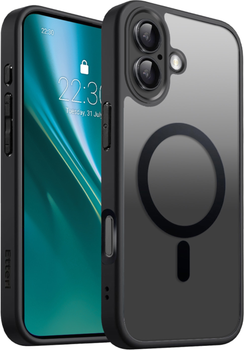 Панель Etteri Matt Mag для Apple iPhone 17 Black/Transparent (5907504556758)