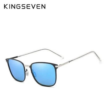 Поляризационные солнцезащитные очки для женщин и мужчин KINGSEVEN N7864 Silver Blue