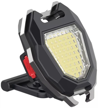 Акумуляторний LED-ліхтар/брелок W5144 Light COB з магнітом, карабіном, підставкою, прикурювачем та свистком (світло біле+жовте+червоне, 6 режимів)