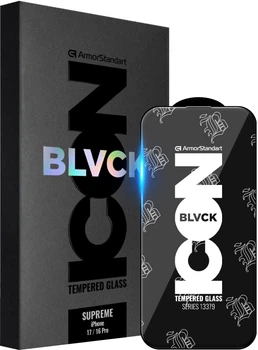 Захисне скло ArmorStandart Supreme Black Icon для смартфона Apple iPhone 17/16 Pro Black (ARM86399)