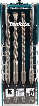 Набір свердел Makita T.C.T SDS-Plus 4 шт (D-74756)
