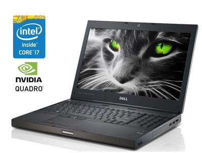 Мобильная рабочая станция Б-класс Dell Precision M6700 / 17.3" (1920x1080) TN / Intel Core i7-3720QM (4 (8) ядра по 2.6 - 3.6 GHz) / 16 GB DDR3 / 256 GB SSD / nVidia Quadro K3000M, 2 GB GDDR5, 256-bit / WebCam / Win 10 Pro б/у