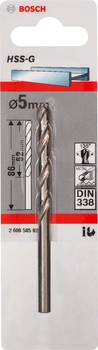 Свердло Bosch HSS-G 5 x 86 мм (2608585922)