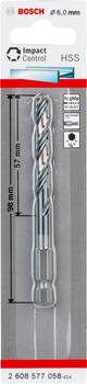 Wiertło Bosch Impact Control HSS 6 mm (2608577058)