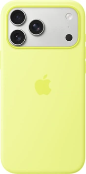 Панель Apple Silicone Case with MagSafe для Apple iPhone 17 Pro Max Neon Yellow (MGFM4)