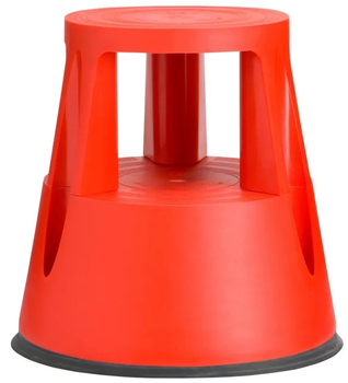 Taboret na kółkach Twinco Twin Lift Stopa Słonia 6000-4 433 mm 150 kg Czerwony (5708950600046)