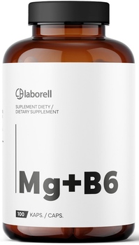 Дієтична добавка Laborell Магній + B6 100 капсул (5902488011088)