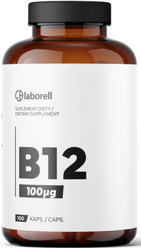 Вітамін Laborell B12 метилкобаламін 100 капсул (5902488011590)