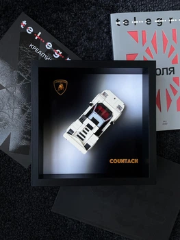 Рамка для колекціонування LEGO Lamborghini Countach Speed Champions із фоном та склом