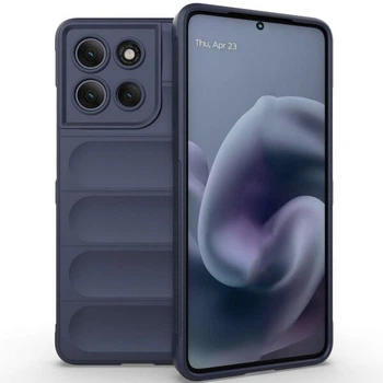Силиконовый (TPU) чехол Deexe Terra Case для Motorola Moto G86 Power - Dark Blue