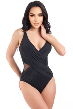 Купальник суцільний Fuba 25042198 чорний стегна 121-125 см; 56 (5XL) повнота грудей 4D-5E-6F
