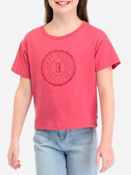 Подростковая футболка для девочки Tommy Hilfiger 871189283 140 см Розовая (1159843201)