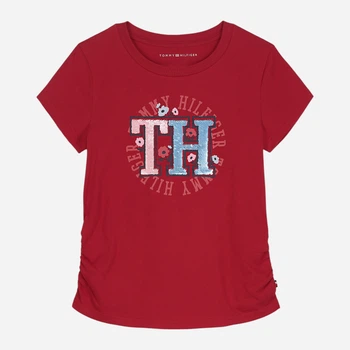 Подростковая футболка для девочки Tommy Hilfiger 717046880 152 см Красная (1159842940)