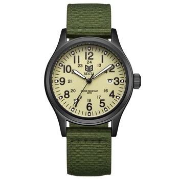 Чоловічий годинник Cheetah Command Green тактичний кварцовий дата підсвічування