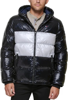Куртка зимняя мужская Tommy Hilfiger XL Black/White Pearlized