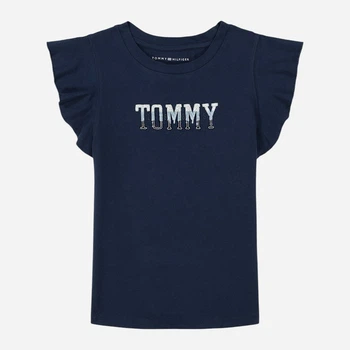 Подростковая футболка для девочки Tommy Hilfiger 774944250 140 см Синяя (1159843124)
