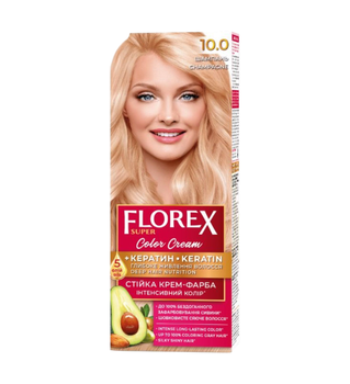 Крем-фарба для волосся стійка 10 Шампань Florex Super
