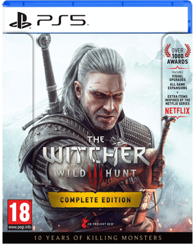 Gra PS5 Wiedźmin 3 Dziki Gon - Edycja Gry Roku + Jubileuszowy Steelbook (The Witcher 3: The Wild Hunt – Game of the Year Edition + 10th Anniversary Steelbook) (Blu-ray płyta) (5908305250463)
