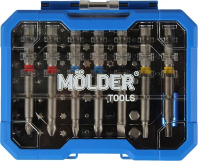 Набір біт 50 од. 25мм, 75мм. з тримачем магнітним (Molder Tools) кольорове маркування MT70050