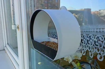 Кормушка для птиц на окне 3д печать
